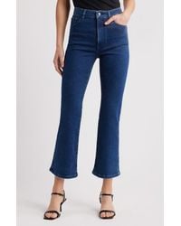 FRAME - The Reboot High Waist Crop Flare Jeans - Lyst