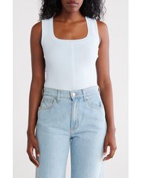 DKNY - Mixed Media Sleeveless Sweater - Lyst