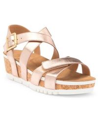 Adrienne Vittadini - June Platform Wedge Sandal - Lyst