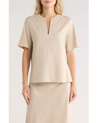Vince - Easy Split Neck Top - Lyst