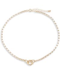 Nordstrom - Open Circle Accent Chain Necklace - Lyst