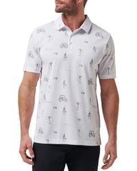Travis Mathew - City Skeleton Print Golf Polo - Lyst