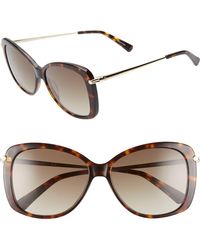Longchamp - 56Mm Gradient Lens Butterfly Sunglasses - Lyst