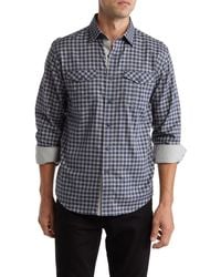Lorenzo Uomo - Trim Fit Flannel Check Cotton Dress Shirt - Lyst