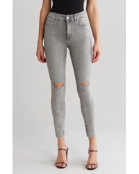DL1961 - Farrow Instasculpt High Waist Ripped Ankle Skinny Jeans - Lyst