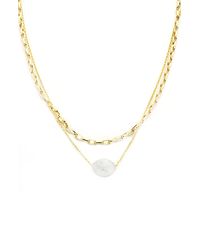 Panacea - Imitation Pearl Layered Necklace - Lyst