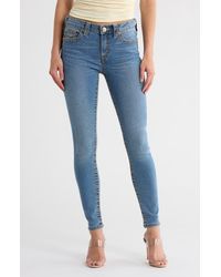 True Religion - Jennie Curvy Mid Rise Skinny Jeans - Lyst