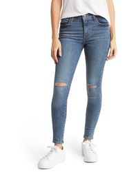 Levi's - High Waist Ripped Super Skinny 720® Jeans - Lyst