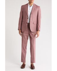 Ted Baker - Karl Slim Fit Crosshatch Wool Blend Suit - Lyst