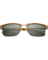 Ted Baker - Clubmaster 57mm Full Rim Polarized Sunglasses - Lyst