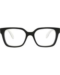 McQueen - 52Mm Square Optical Glasses - Lyst