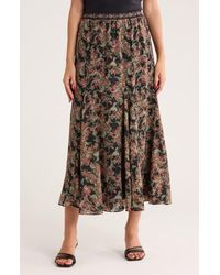 Max Studio - Georgette Godet Maxi Skirt - Lyst