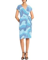 Maggy London - Matte Jersey Faux Wrap Dress - Lyst