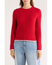 Elodie Bruno - Mini Cable Knit Crop Sweater - Lyst