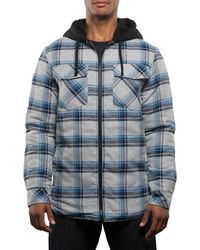 Burnside - Redwood Flannel Hooded Jacket - Lyst