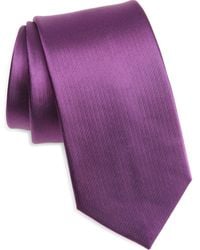 Duchamp - Solid Silk Tie - Lyst