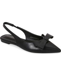 BERNESS - Cinnamon Bow Slingback Flat - Lyst