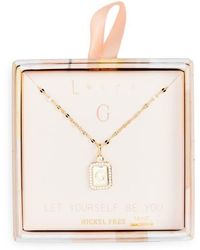Leith - Initial Pendant Necklace - Lyst
