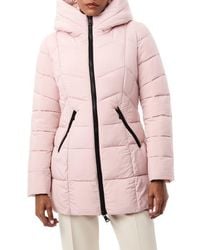 Bernardo - Hooded Water Resistant Puffer Jacket - Lyst