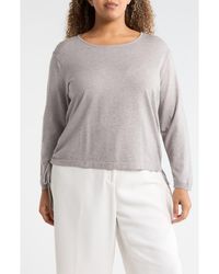 Max Studio - Cinching Side Tie Pullover Sweater - Lyst