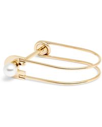 THE KNOTTY ONES - Imitation Pearl Lock Bangle - Lyst
