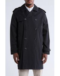 London Fog - Double Breasted Water Resistant Trench Coat - Lyst