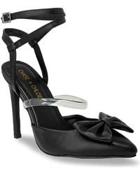 In Touch Footwear - Chase & Chloe Halston Pointed Toe Ankle Strap Pump - Lyst