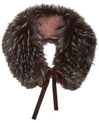 Saachi - Faux Fur Shawl - Lyst