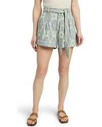 Faherty - Isla Print Tie Waist Shorts - Lyst