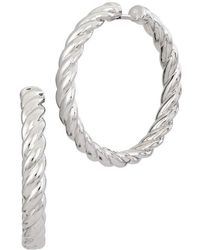 Savvy Cie Jewels - Italian Like Twist Hoop Earrings - Lyst