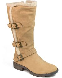 white mountain mid calf boots