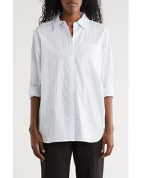 Calvin Klein - Stripe Cotton Button-Up Shirt - Lyst