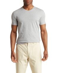 T.R. Premium - Solid V-Neck T-Shirt - Lyst
