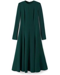 french connection flared dress Jeanne smocked and embroidered silk dress • Bonpoint main image 0