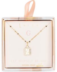 Leith - Initial Pendant Necklace - Lyst