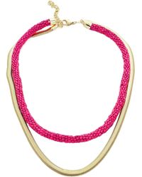 Panacea - Beaded Layered Necklace - Lyst