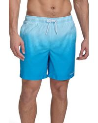 Calvin Klein - Graphite Stripe Core Volley Swim Trunks - Lyst