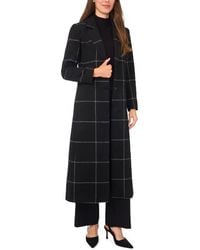 Halogen® - Windowpane Check Longline Jacket - Lyst