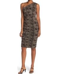 Love By Design - One-Shoulder Body-Con Midi Dress - Lyst