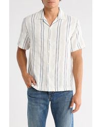 Cactus Man - Textured Short Sleeve Camp Shirt - Lyst