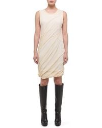 Helmut Lang - Bubble Hem Cotton Dress - Lyst