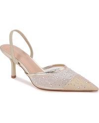 BERNESS - Cara Rhinestone Mesh Pump - Lyst
