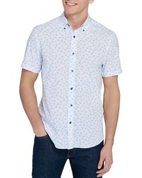 Con.struct - Slim Fit 4-Way Stretch Short Sleeve Button-Up Performance Shirt - Lyst