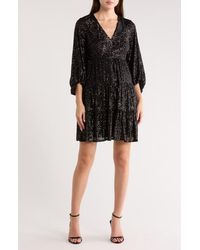 sachin and babi light blue dress Eliza j lace sheath dress with chiffon bell sleeves + FREE SHIPPING main image 1