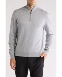 Tom Baine - Solid Quarter Zip Pullover - Lyst