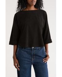 Max Studio - Long Sleeve Knit Corduroy Top - Lyst