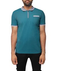 Xray Jeans - Striped Knit Polo Shirt - Lyst