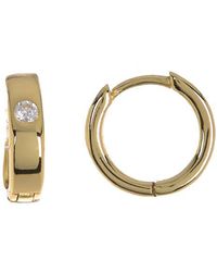Nordstrom Rack - 12Mm Stone Inlay Huggie Hoop Earrings - Lyst