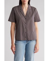 Melrose and Market - Femme Cotton Camp Shirt - Lyst