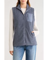 Balance Collection - Amara Fleece Knit Zip Vest - Lyst